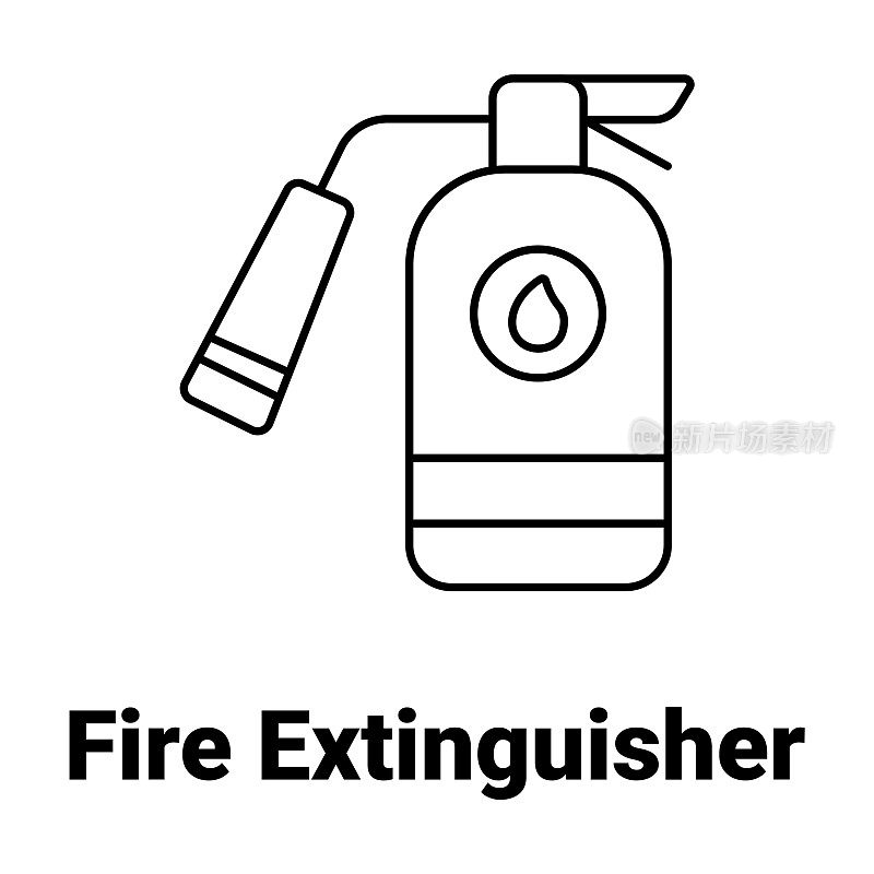 Fire extinguisher Vector Icon easily modify